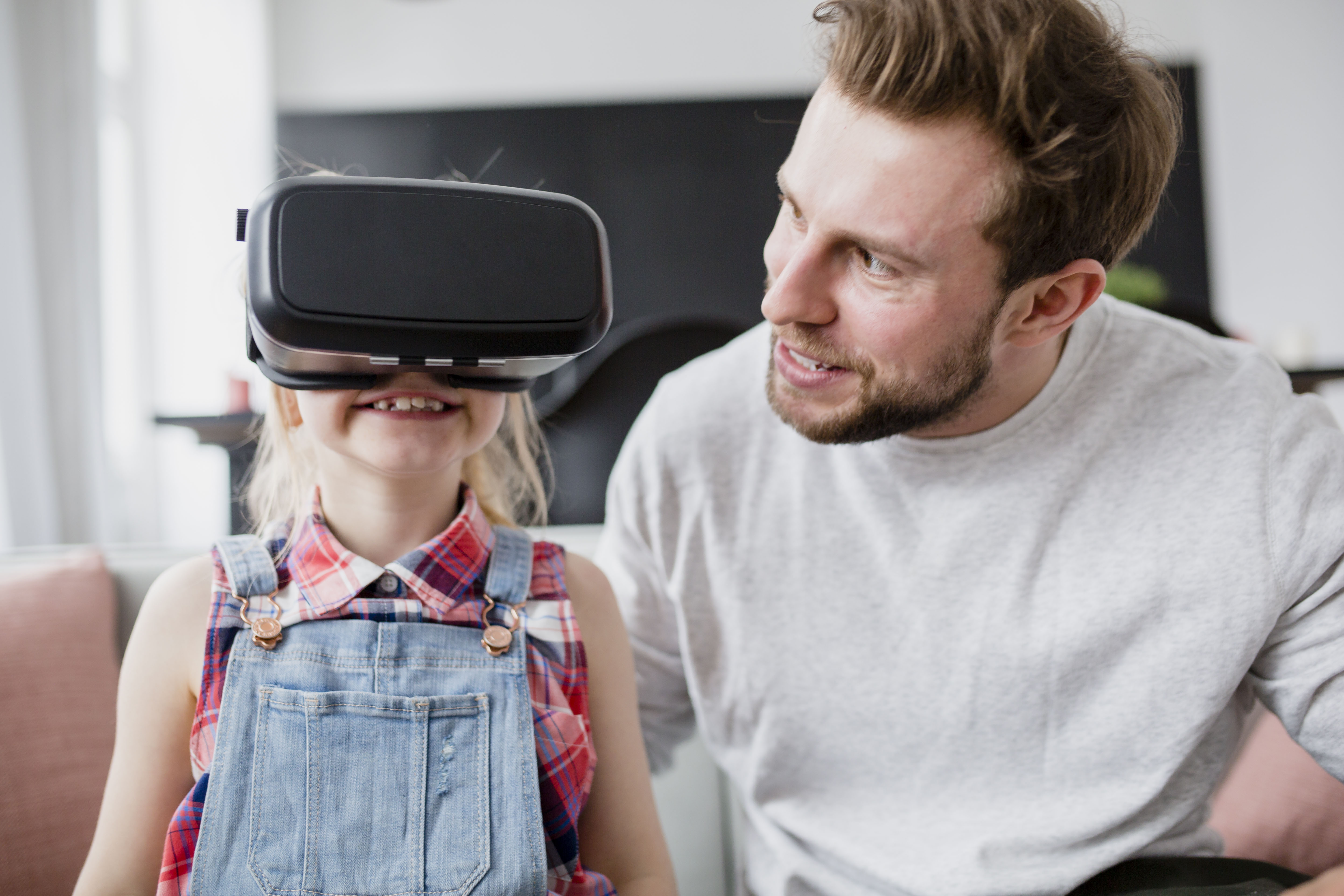 child using VR